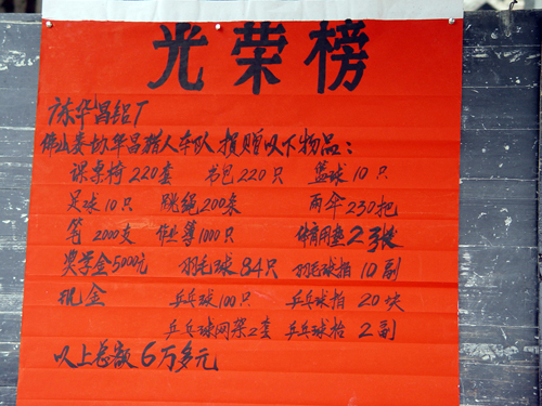 回報社會——捐資助學