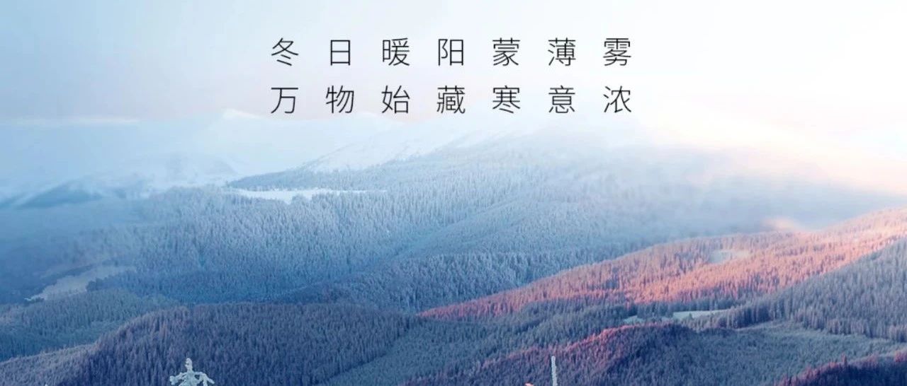 立冬 | 冬日暖嫽蒙薄   萬物始藏寒意濃