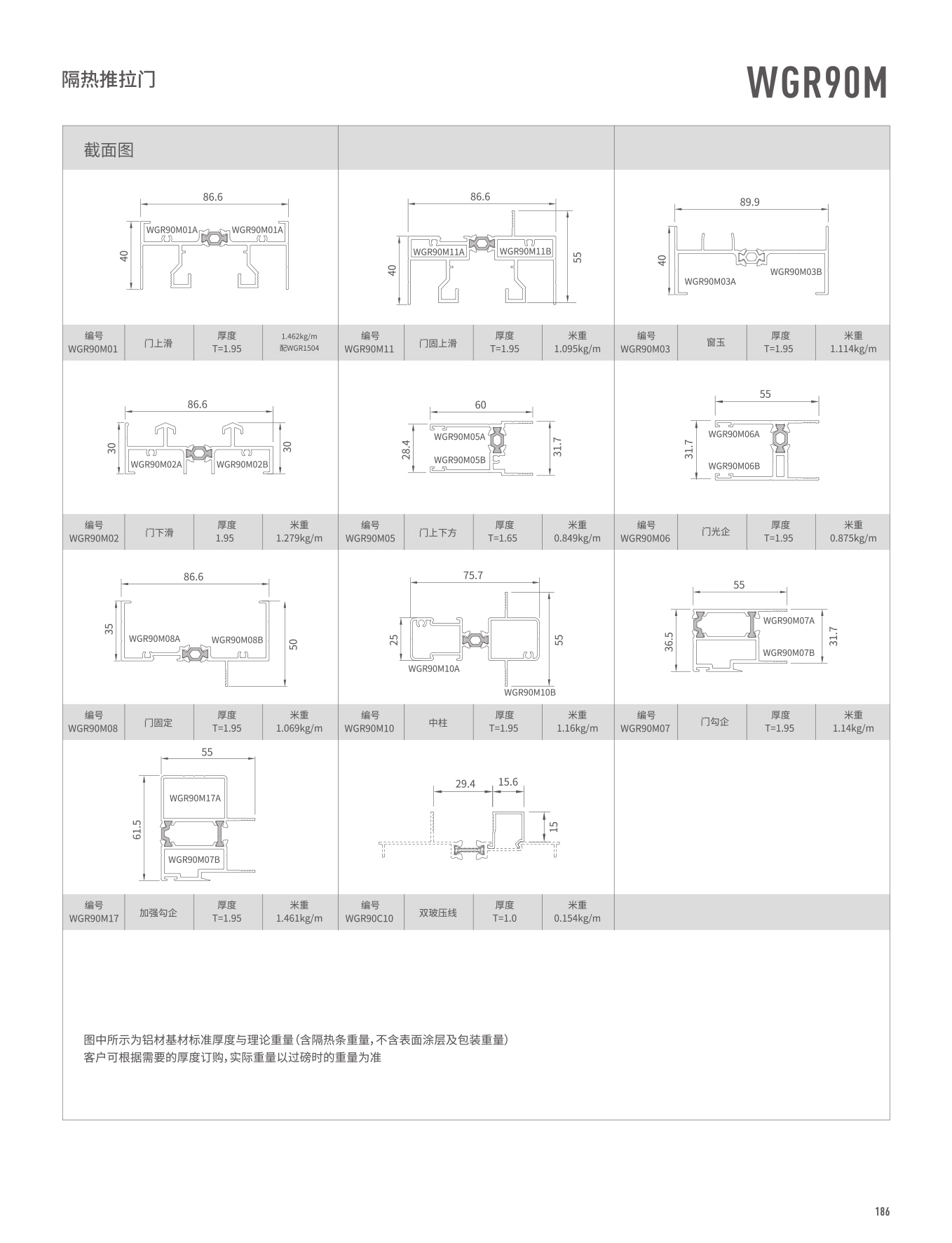 WGR90M隔熱推拉門(mén)